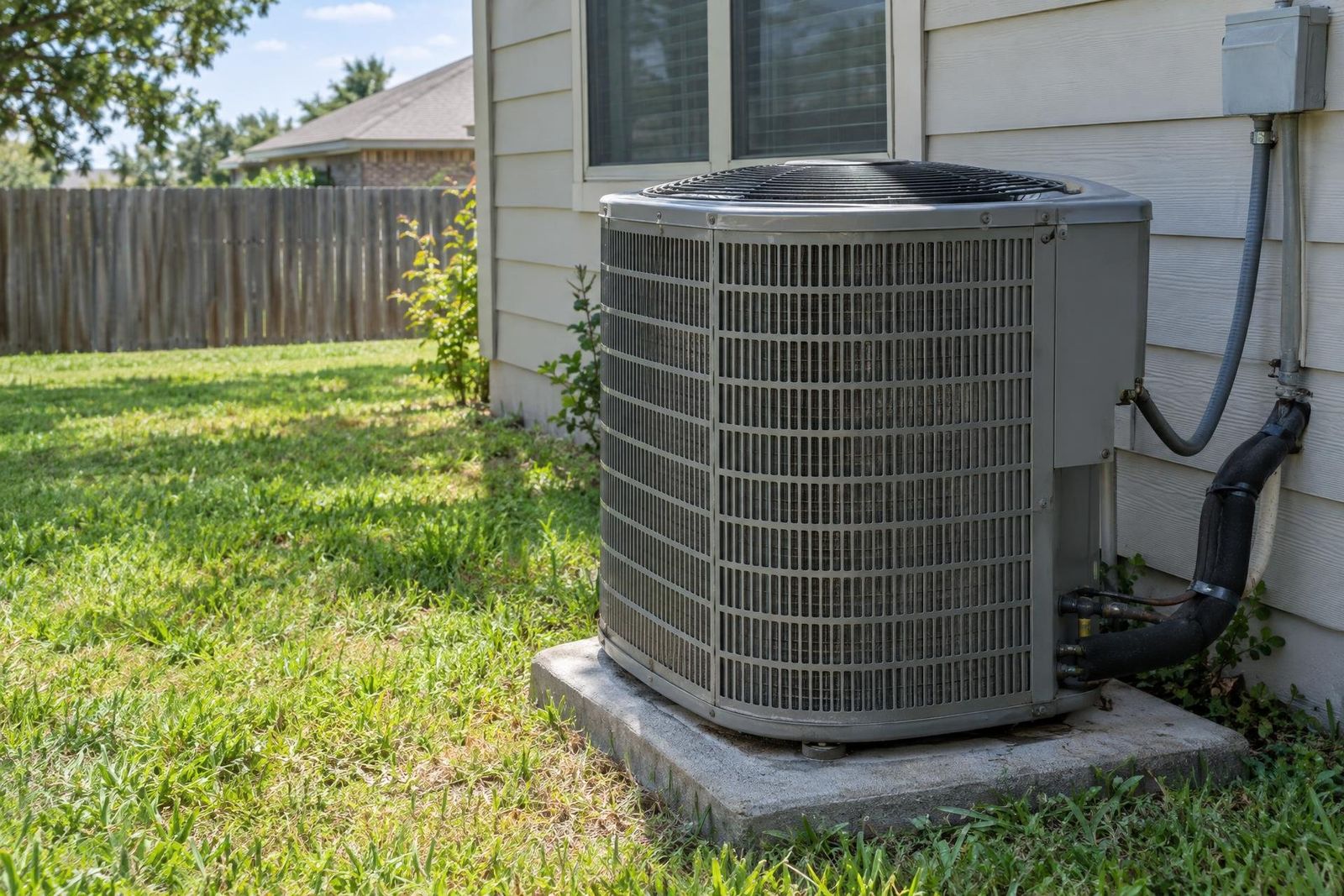 Outdoor residential air conditioner